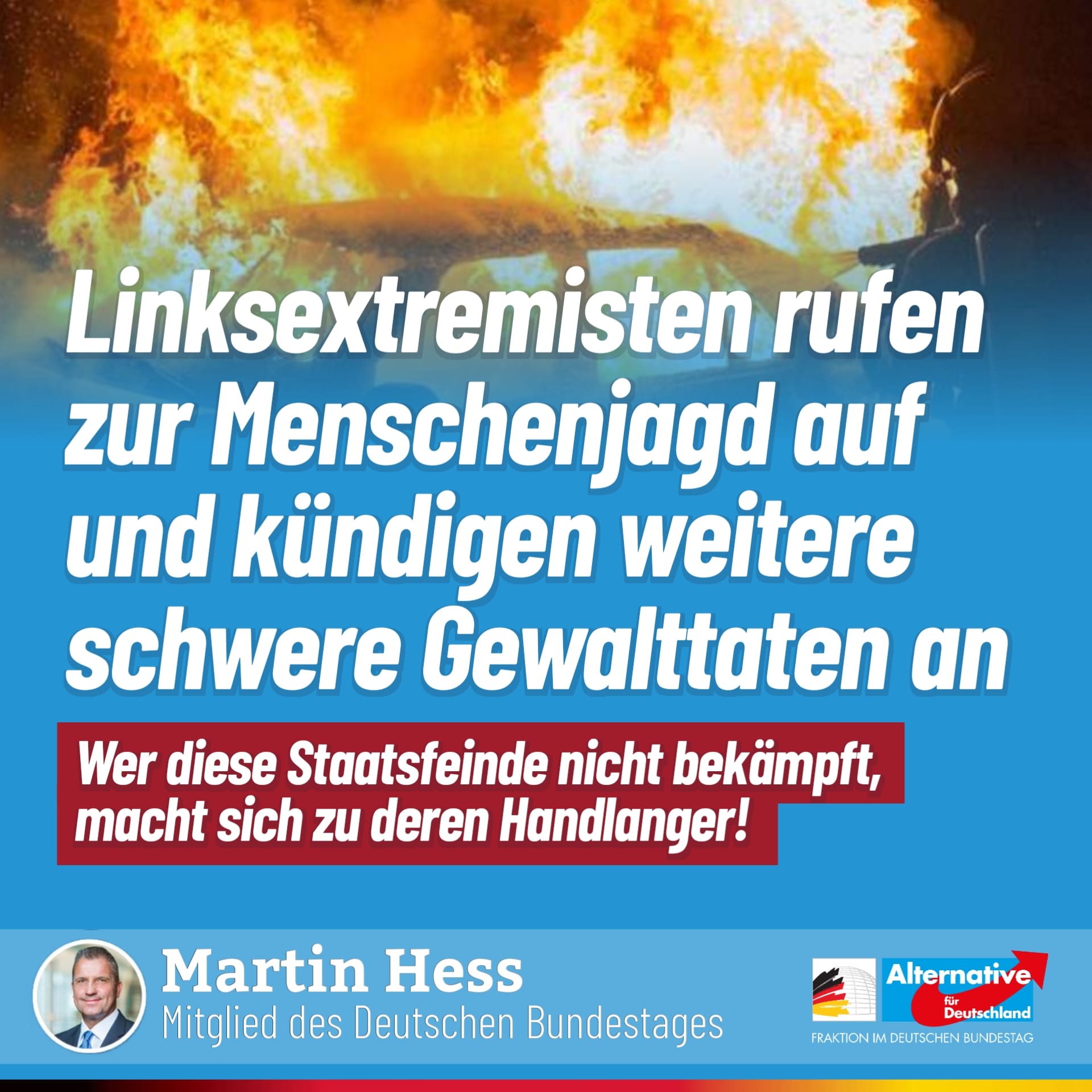 Terror Linksterror Faeser Innenministerin Bundestag AfD Martin Martin Hess Hess